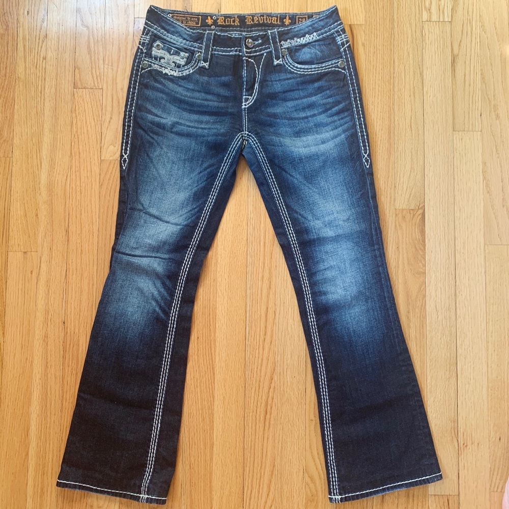 Rock Revival boot cut jeans, size 28